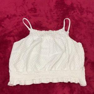 Cute white crop top ! :)